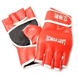  New M Red Leather MMA Fighting Heavy Bag Boxing Gloves 