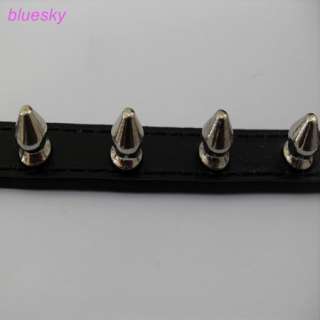 New black Leather Studded Spiked Pet Dog Collar  