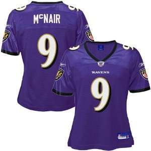 Reebok NFL Equipment Baltimore Ravens #9 Steve McNair Purple Ladies 