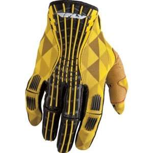 Fly Racing Kinetic Mens Dirt Bike Motorcycle Gloves   Yellow / Size 