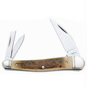  Case Cutlery Seahorse Whittler 3 Blade Knife with Mammoth 