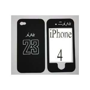 Jordan Air 23 Black basketball logo Apple iPhone 4 4g Faceplate Hard 