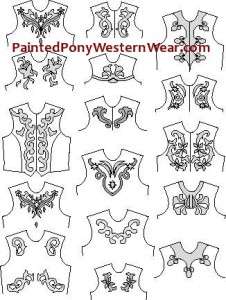Show Clothes Pattern   Western Scrolls & Appliques 6360  
