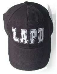 Lapd Embroidered Adjustable HAT Black Baseball Cap