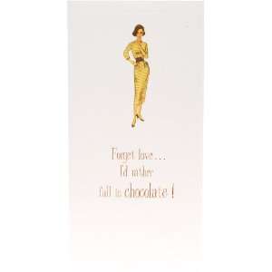    Duly Noted Cards, Chocolate Notecard with Envelope