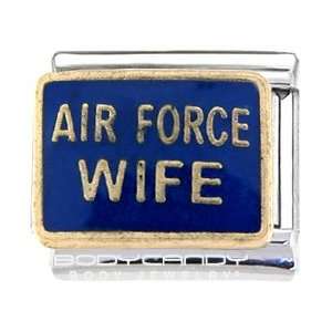  Blue Air Force Wife Italian Charm Jewelry