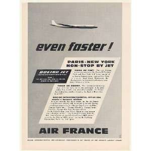  1960 Air France Airlines Boeing Intercontinental Jet Paris 