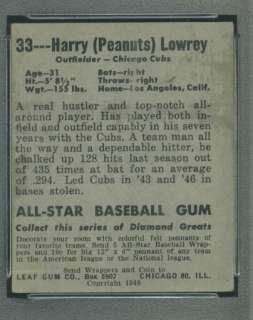 1948 Leaf 33 SP Harry Lowrey PSA 5 (6780)  