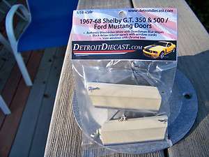 18 Detroit Diecast 1967 68 White Shelby G.T. 350 & 500 Ford Mustang 