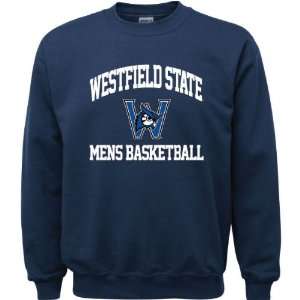  Westfield State Owls Navy Youth Mens Basketball Arch 
