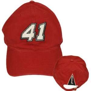 REED SORENSON 41 RED PIT CAP HAT CHASE NEW NASCAR ADJ