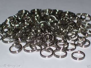 SPLIT RINGS 8mm BULK 100pcs SPLITRING/KEYRING jewellery  