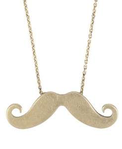 NEW HOT SOLD OUT FOREVER 21 GOLD MOUSTACHE NECKLACE  