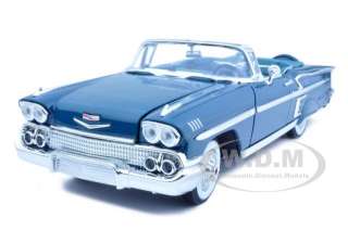 1958 CHEVROLET IMPALA TURQUOISE 118 DIECAST MODEL CAR  