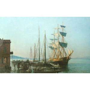  John Stobart   San Francisco   Cowells Wharf in 1866 