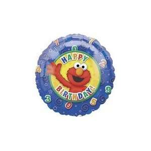  18 Sesame Street Balloon Elmo HBD   Mylar Balloon Foil Health 