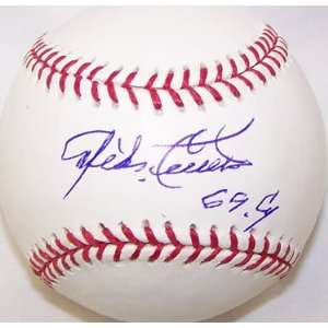  Mike Cuellar Signed Baseball   with 69 Cy Inscription 