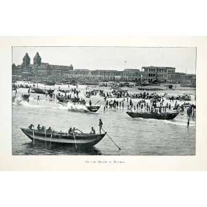  1906 Print Beach Madras India Tamil Nadu Capital 