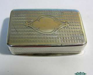 Fine Antique Austro Hungarian 800 Silver Tobacco Snuff Box Ca 1890 