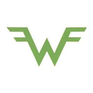 Weezer BAND LOGO   6 LIME GREEN   Cutout Decal   VINYL STICKER 