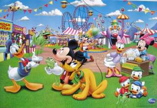 DISNEY COUNTY FAIR POSTER WITH MICKEY MOUSE, MINNIE, DONALD, DAISY 