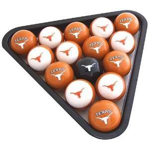 Texas Longhorns Billiard Balls Set 
