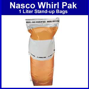 WhirlPak 1 Liter Stand Up Water Collection Bags   3 Pk  