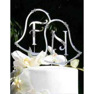    Swarovski Crystal Wedding Bells Cake Topper