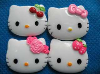 20 Resin Hello Kitty Buttons 4 Design K046  