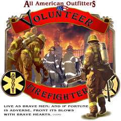 Brave Men Volunteer Firefighter T Shirt small thru 3xlarge tanktop 
