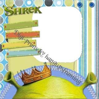 SHREK/ OGRE~DIGITAL SCRAPBOOKING~PAGE LAYOUTS~* *CD  