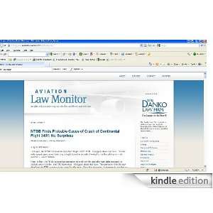  Aviation Law Monitor Kindle Store The Danko Law Firm Mike Danko