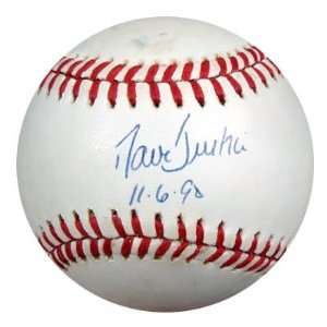 David Justice Autographed NL Baseball PSA/DNA #P30125