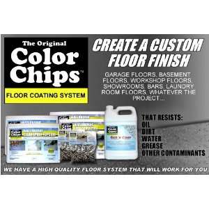  Garage Floor Epoxy Coating Kit W/ Color Chips 500 sq/ft 