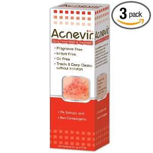 Acnevir Acne Facial Wash and Treatment, Net Contents 6 Fluid Ounce 