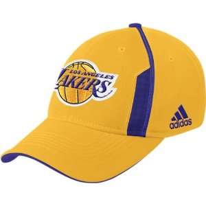  adidas Los Angeles Lakers Yellow Official Team Flex Fit 