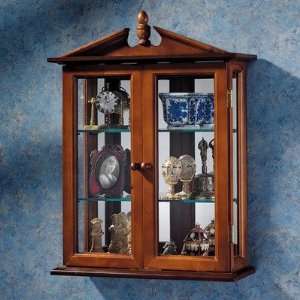  Amesbury Manor Hardwood Wall Curio Cabinet