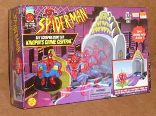 Spider Man Sky Scraper Stunt Set Kingpin Crime Central  