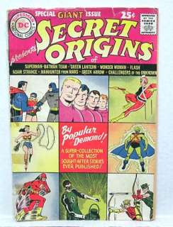 1961 SECRET ORIGINS # 1 Superman Batman Green Lantern  