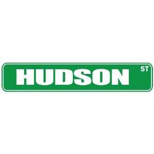   HUDSON ST  STREET SIGN