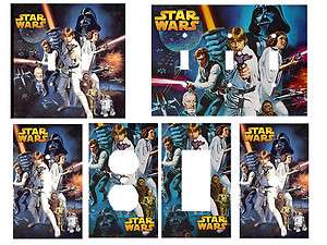 Star Wars Classic Light Switch Cover, Outlets, Rocker, Double You 
