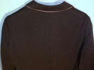 Tahari Black Pink Pinstripe Blazer Jacket sz 8  