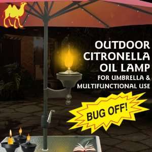   Lamp Torch for Umbrella & Multifunctional Use Patio, Lawn & Garden