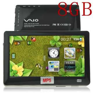 8GB 5.0” MP5 Games FM/TV OUT Resistive Touch Screen Multimedia MP5 