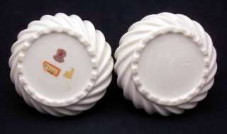 2x Vintage Lenwile China Porcelain Lace Lid Boxes   Ardalt Japan 