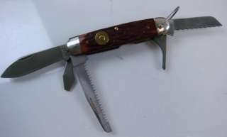 Lot 5 Pocket Knife Camillus Remington Old Timer Schrade Cutlery 