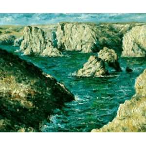 The Rocks At Belle ile Gallery Wrap Oil Painting 20w x 16 