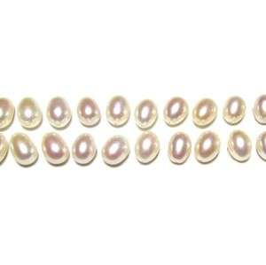 Pairs 7 7.5mm AAA White Tear Drop Half Drilled Pearl  