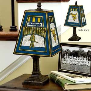  Memory Company West Virginia Mountaineer Art Glass Lamp 