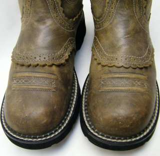   ARIAT 14829 BRN FATBABY LEATHER COWBOY WESTERN BOOTS SZ 9B 9 B  